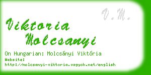 viktoria molcsanyi business card