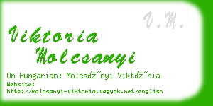 viktoria molcsanyi business card